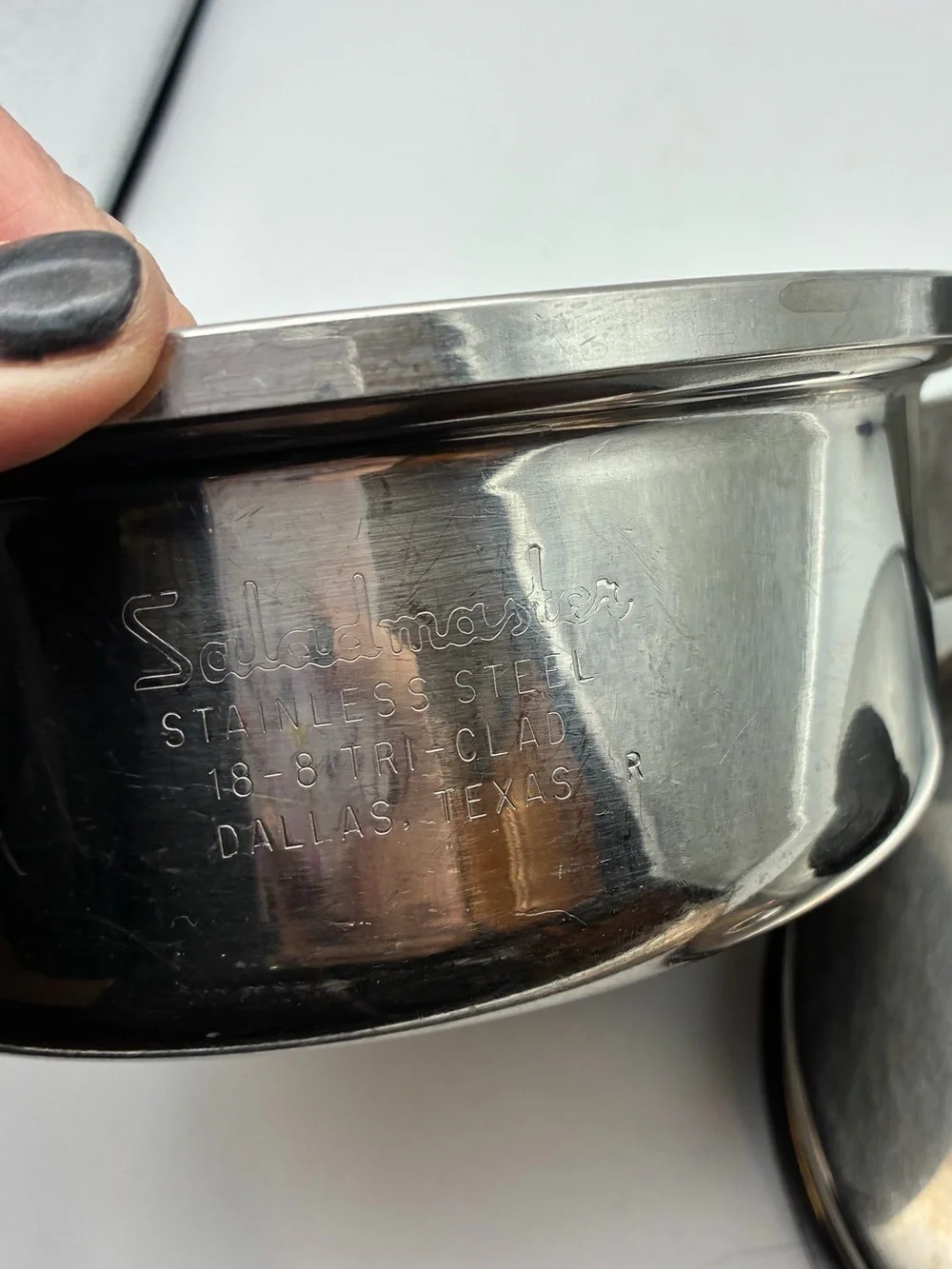 Saladmaster 18-8 Tri-Clad Stainless Steel Sauce Pan w/Lid Vintage Dallas TX